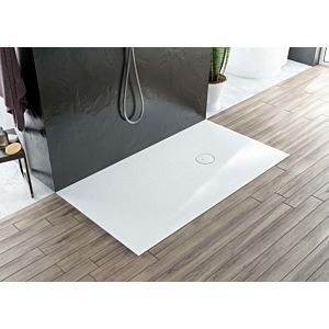 Hoesch mineral cast shower tray 4562xA.715 100 x 90 x 3 cm, slate grey, Solique, uncut