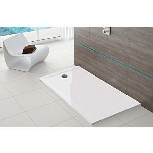 Hoesch Muna S mineral cast shower tray 4280xA.730 130 x 130 x 3 cm, stone grey, Solique