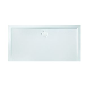 Hoesch Muna mineral cast shower tray 4237.730 180 x 70 x 3 cm, stone grey, Solique, anti-slip