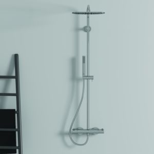 Ideal Standard Ceratherm T125 shower system A7589AA with shower thermostat, hand shower, chrome-plated