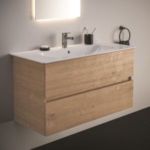 Ideal Standard Eurovit Plus furniture washbasin package R0575Y8 Hamilton Oak, 101.5x46.5x56.5cm, 1 tap hole