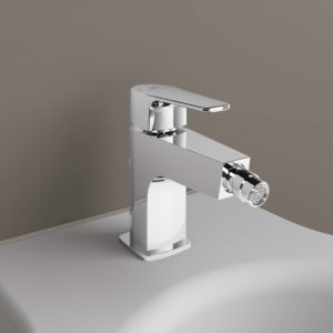 Ideal Standard Cerafine D mitigeur de bidet BC691AA avec garniture de vidage , saillie 124 mm, chromé