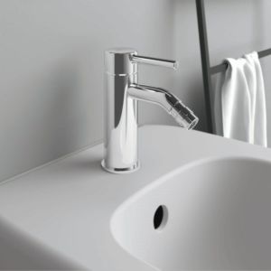 Ideal Standard Ceraline bidet mixer BC197AA with waste set, chrome-plated