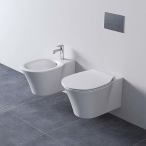 Ideal Standard Connect Air wall-hung bidet E233501 with tap hole, 36 x 54 cm, white