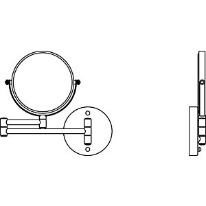 Ideal Standard Kosmetikspiegel IOM A9111AA verchromt