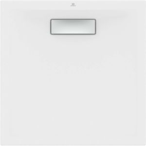 Ideal Standard Ultra Flat New Square shower tray T4465V1 waste with cover, 70 x 70 x 801 cm, satin white