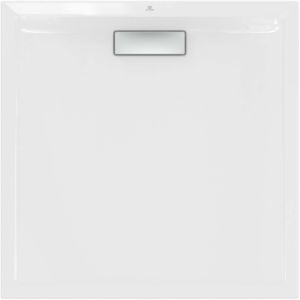 Ideal Standard Ultra Flat New square shower tray T446701 waste set with cover, 90 x 90 x 801 cm, white (Alpin)