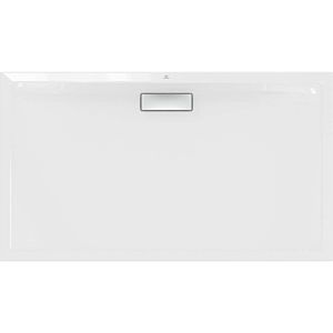 Ideal Standard Ultra Flat New rectangular shower tray T447001 waste set with cover, 140 x 80 x 25 cm, white (Alpin)