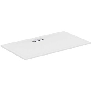 Ideal Standard Ultra Flat New rectangular shower tray T4470V1 waste set with cover, 140 x 80 x 25 cm, silk white