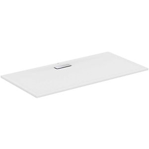 Ideal Standard Ultra Flat New rectangular shower tray T4471V1 waste set with cover, 160 x 80 x 801 cm, silk white