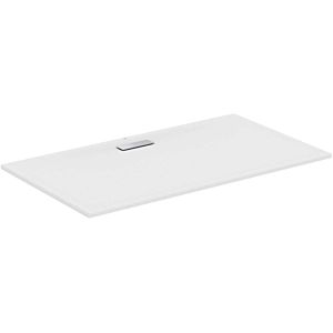 Ideal Standard Ultra Flat New rectangular shower tray T4485V1 waste set with cover, 160 x 90 x 801 cm, silk white
