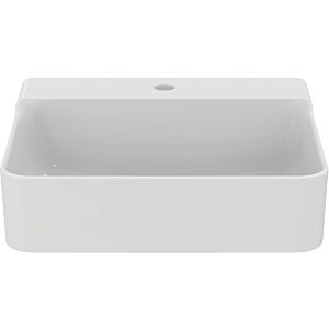Ideal Standard Conca vasque T381501 avec trou pour robinetterie, sans trop-plein, sol, 500 x 450 x 145 mm, blanc