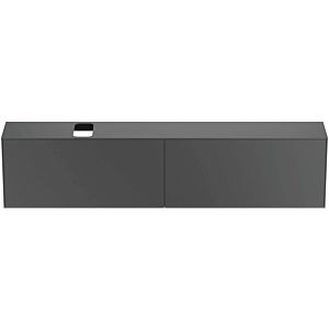 Ideal Standard Conca vanity unit T4340Y2 240x37x55cm, with cutout, 2 pull-outs, matt anthracite lacquered