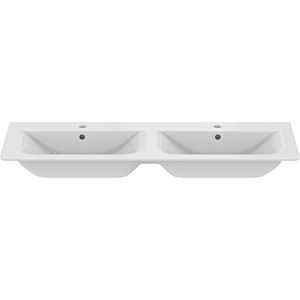 Ideal Standard Connect Air double vanity unit E0273MA 124x46cm, white Ideal Plus, with tap holes and overflows