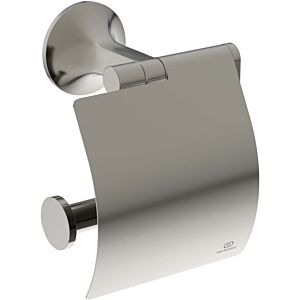 Ideal Standard Porte-rouleau de papier La Dolce Vita T5509GN avec couvercle, Silver Storm