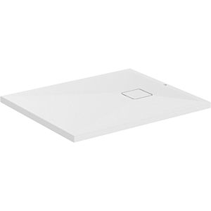 Receveur de douche Ideal Standard Ultra Flat Evo T5445FO 900 x 750 x 35 mm, blanc soie, rectangulaire , bonde sur le côté court