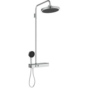 Ideal Standard Solos Duschsystem A7881AA mit Brausethermostat, Regenbrause mit LED-Leuchtring, chrom