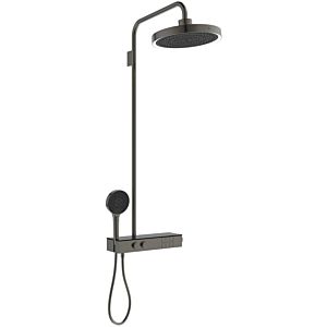 Ideal Standard Solos shower system A7883A5 with shower thermostat, rain shower with LED light ring, magnetic grey