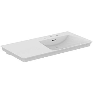 Ideal Standard La Dolce Vita furniture washbasin E267901 106x53.5x14.5cm, 3 tap holes, with overflow, white