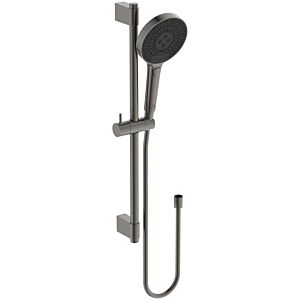 Ideal Standard Combinaison de douche Idealrain Solos A7897A5 barre 603mm, douchette à main avec 3 fonctions, gris magnétique