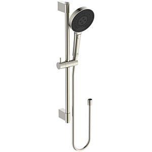 Ideal Standard Combinaison de douche Idealrain Solos A7897GN barre 603 mm, douchette à main avec 3 fonctions, tempête d&#39;argent