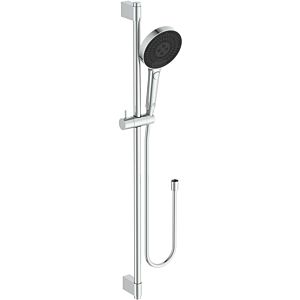 Ideal Standard Combinaison de douche Idealrain Solos A7898AA barre 903 mm, douchette à main avec 3 fonctions, chromée