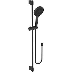 Ideal Standard Combinaison de douche Idealrain Solos A7898XG barre 903 mm, douchette à main avec 3 fonctions, noir soie