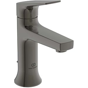 Ideal Standard La Dolce Vita Waschtischarmatur BD655A5 mit Metall-Ablaufgarnitur, Ausladung 100mm, magnetic grey