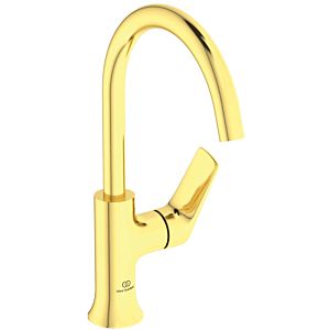 Ideal Standard La Dolce Vita Waschtischarmatur BD658A2 hoher Auslauf, ohne Ablaufgarnitur, brushed gold