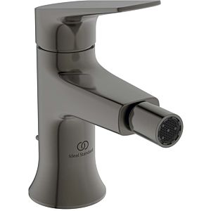 Ideal Standard La Dolce Vita bidet mixer BD664A5 with metal waste set, projection 105mm, magnetic grey