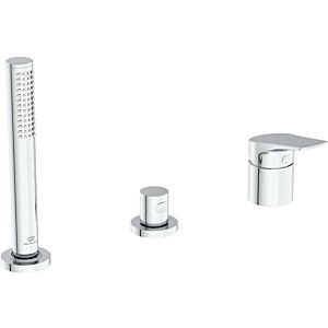 Ideal Standard La Dolce Vita Wannen-3-Loch-Armatur BD670AA für Wannenrand, ohne Auslauf, mit Handbrause-Set, verchromt