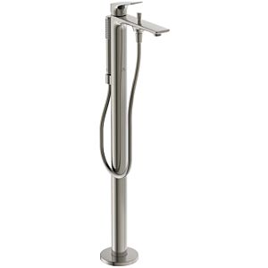 Ideal Standard La Dolce Vita bath mixer BD673GN freestanding, concealed kit 2, with hand shower set, silver storm