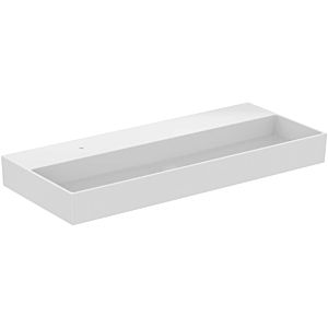 Ideal Standard Solos lavabo T536701 121,5x51,5x12,5cm, 1 trou pour robinetterie, sans trop-plein, sol, blanc