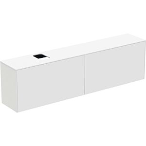 Ideal Standard Conca Waschtisch-Unterschrank T3998Y1 mit Ausschnitt, 2 Auszüge, 200 x 37 x 55 cm, Weiß matt lackiert