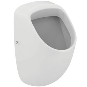 Ideal Standard Connect electronic urinal E345201 mains connection, glazed flush rim, rear inlet, white