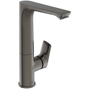 Ideal Standard Connect Air mitigeur lavabo A7023A5 bec haut en fonte orientable, saillie 140 mm, sans garniture de vidange , gris magnétique