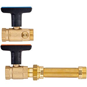 Heimeier connection set 4 for Dynacon 9339-04.800 with Globo ball valve, for Wärmemengenzähler
