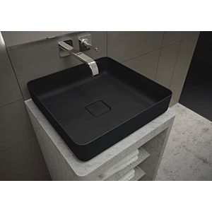 Kaldewei lavabo Miena Mod.3185NP 909606913676 580x380mm, noir mat, effet perlant , sans trop-plein