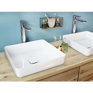 Kaldewei lavabo Miena Mod.3184NP 909506913001 400x400mm, blanc alpin, effet perlant , sans trop-plein