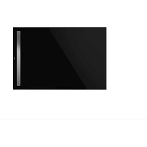 Kaldewei Nexsys Duschwanne 410946303701 Perl-Effekt, schwarz, 80 x 90 x 1,6 cm, bodeneben