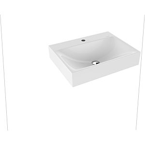 Kaldewei Silenio wall-mounted washbasin 904306303001 3044, 60 x 46 x 12 cm, white pearl effect, without overflow, with tap hole