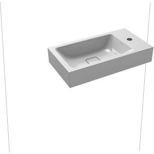 Kaldewei Cono Cloakroom basin 908006013199 55x30cm, without overflow, 2000 tap hole on the right, manhattan pearl effect