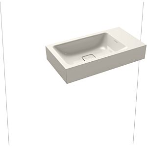 Kaldewei Cono Cloakroom basin 908006013231 55x30cm, without overflow, 2000 tap hole on the right, pergamon pearl effect
