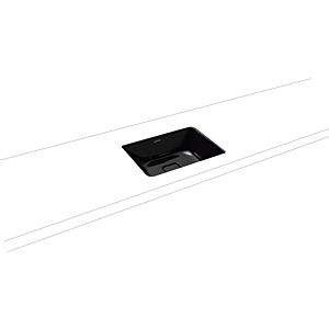 Kaldewei Cono washbasin 908506003701 47x38.1cm, black pearl effect, without overflow, without tap hole