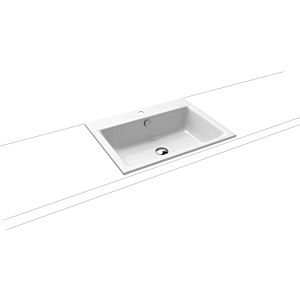 Kaldewei Puro built-in basin 900106013001 3151, 60x46x1,4cm, white, Pearleffect, 1 tap hole