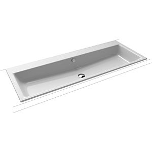 Kaldewei Puro basin 907106003199 120x46x1.4cm, with overflow, without tap hole, manhattan pearl effect