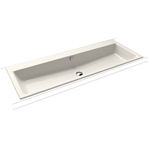 Kaldewei Puro washbasin 907106003231 120x46x1.4cm, with overflow, without tap hole, pergamon pearl effect