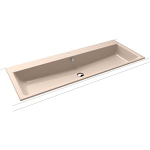 Kaldewei Puro basin 907106013030 120x46x1.4cm, with overflow, with tap hole, Bahama beige pearl effect