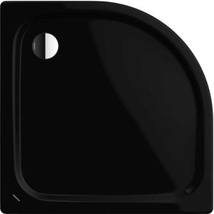 Kaldewei Zirkon shower tray 452248043701 90x90x6.5cm, with support, pearl effect, black