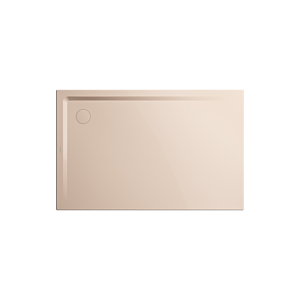 Kaldewei Receveur de douche Superplan 383548040030 75x120x2,5cm, avec support, beige bahama